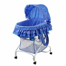 2 in 1 Bassinet To Cradle - Blue