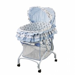 2 in 1 Bassinet To Cradle - Light Blue