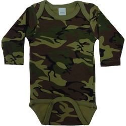Camouflage Bodysuit by Baby Milano - Long Sleeve